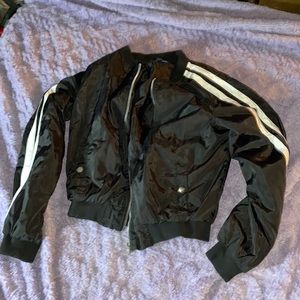 Black bomber jacket